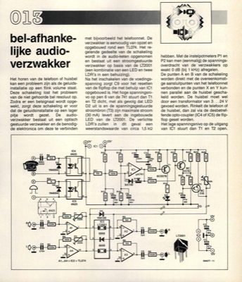 bel-afhankelijke audioverzwakker