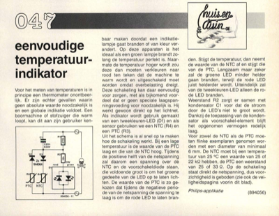 eenvoudige temperatuur-indikator