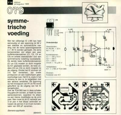 symmetrische voeding