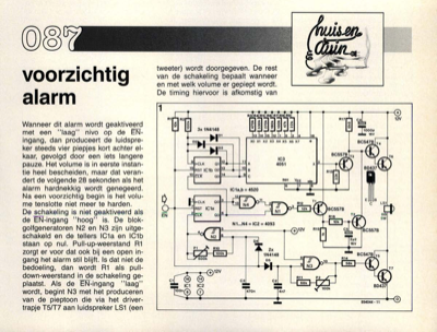 voorzichtig alarm