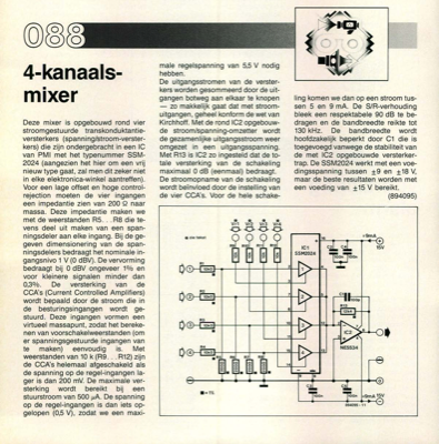 4-kanaalsmixer