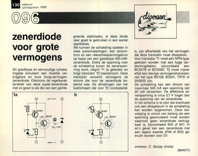 zenerdiode voor grote vermogens