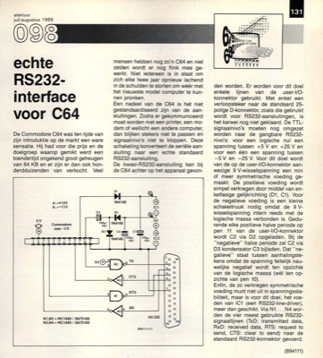 echte RS232-interface voor C64
