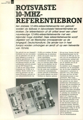 rotsvaste 10-MHz-referentiebron