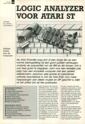 logic analyzer voor Atari ST - digitaal meten met de computer
