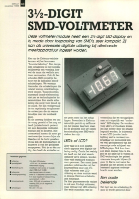 3½-digit SMD-voltmeter