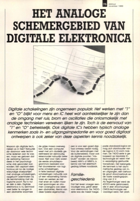 het analoge schemergebied van digitale elektronica