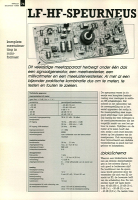 LF-HF-speurneus - komplete meetuitrusting in mini-formaat