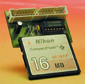 CompactFlash-interface voor uC