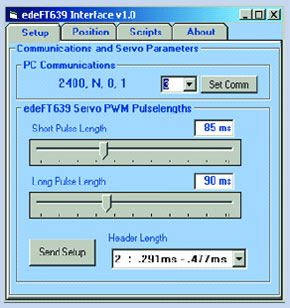 Servo&apos;s aansturen via RS232