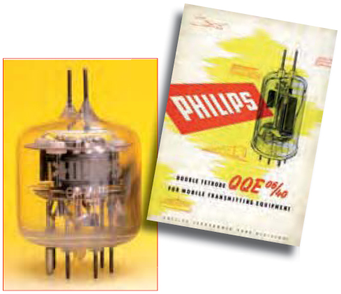 QQE' dubbele HF-tetrode (ca. 1950)