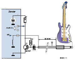 Eenvoudige gitaarzender / Drie uit vier ventilatorsturing