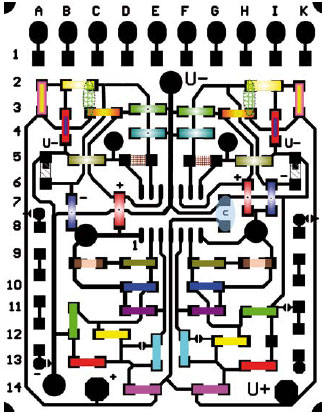 Opamp-experimenteer-print met SMD’s