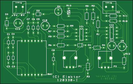 Breedband Wienbrug-oscillator met enkelvoudige potmeter