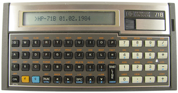 Hewlett Packard 71B rekenwonder (1984)