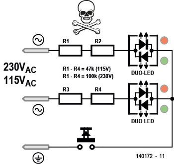 Stopcontacttester met duo-LED’s