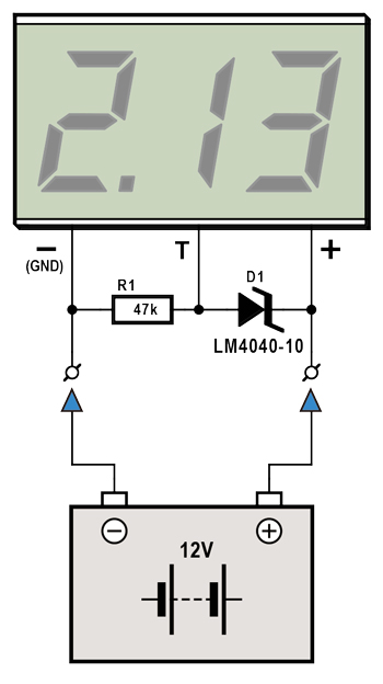 Goedkope 12 V-accumonitor