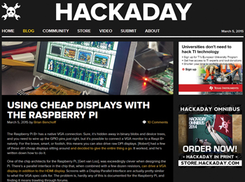 Rondneuzen op Hackaday