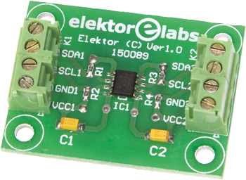 Universele I²C-bus isolator en level-shifter