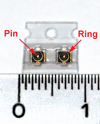 Reparatie van een WLAN-module met MHF4-SMD-bus